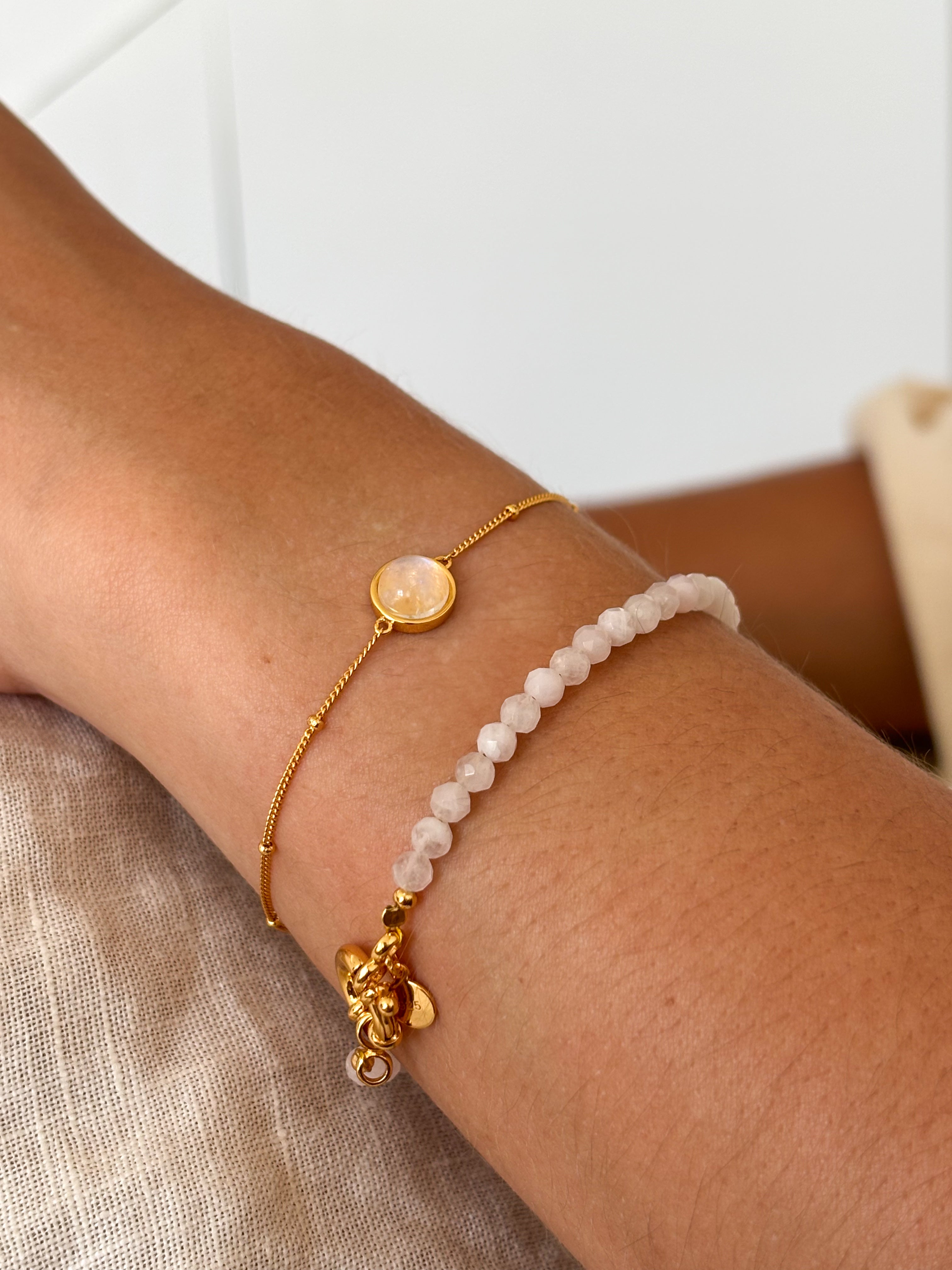 Bracelet Raw - Cuarzo Rosa